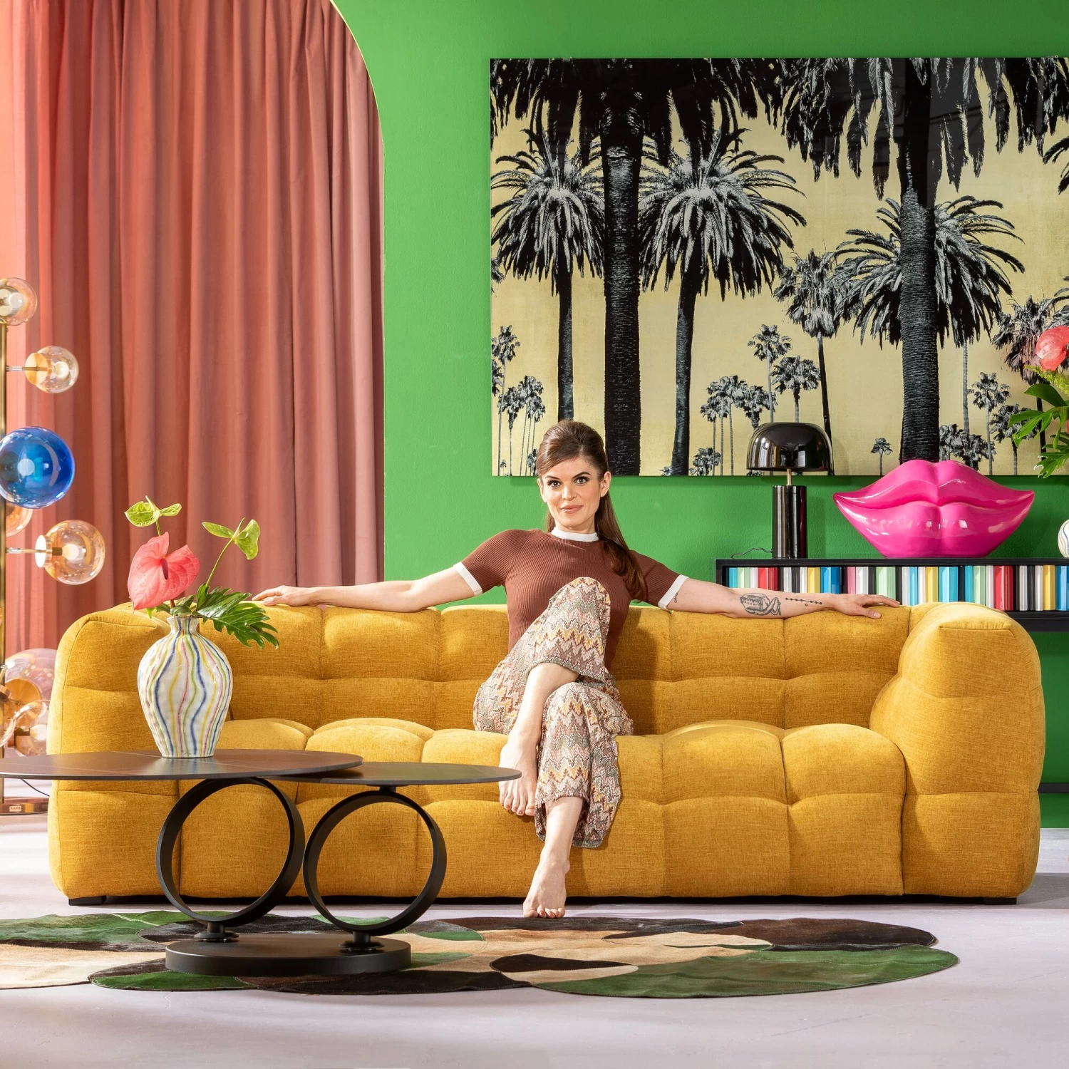 Sofa 3-Sitzer Salamanca Gelb 240cm 3 Sofa 3-Sitzer Salamanca Gelb 240cm