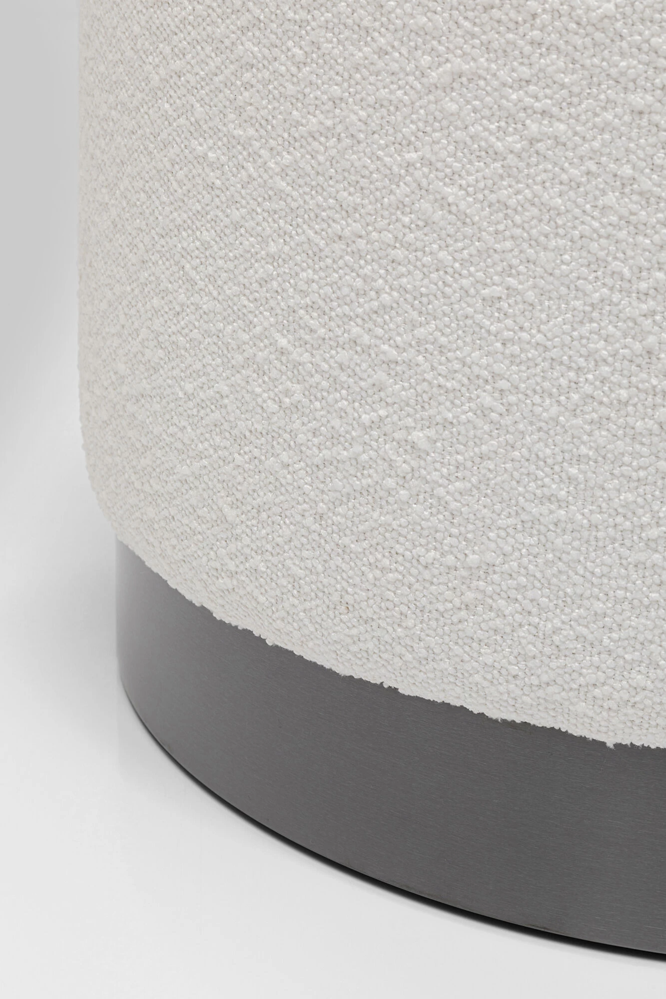 Hocker Cherry Boucle Creme Smoke Ø55cm 5 Hocker Cherry Boucle Creme Smoke Ø55cm – Bild 3