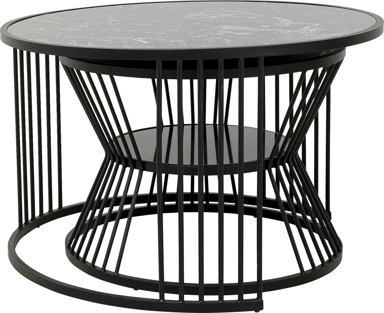 Couchtisch Roma Schwarz (2/Set) 4 Couchtisch Roma Schwarz (2/Set) – Bild 2