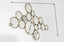 Spiegel Bubbles Brass 38x93cm -Bestes Möbelkollektions Geschäft 49a2bc774fa8a4b5db8a76d44998819fedd4ae36