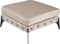 Hocker Bellissima Velvet Beige 80cm