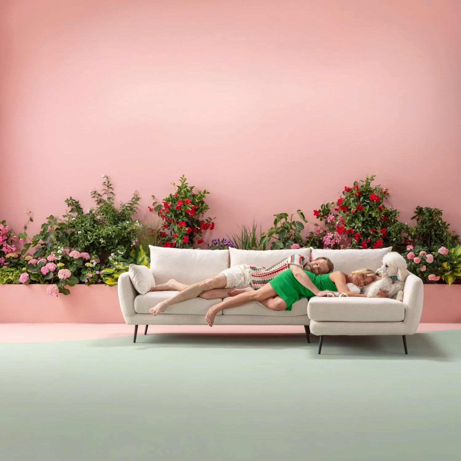 Ecksofa Amalfi Links Creme 275cm 3 Ecksofa Amalfi Links Creme 275cm