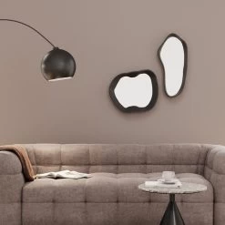 Wandspiegel Dynamic Schwarz 29x61cm