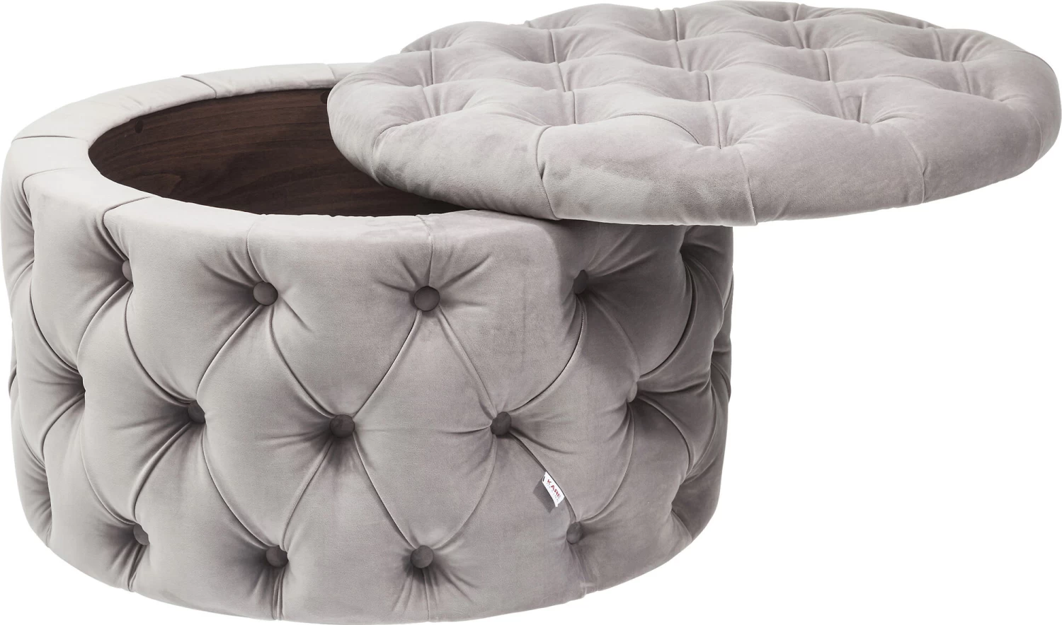 Sitztruhe Desire Rund Silbergrau 7 Sitztruhe Desire Rund Silbergrau – Bild 5