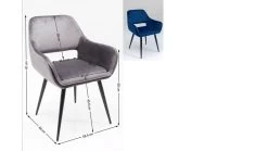 Armlehnstuhl San Francisco Blau -Bestes Möbelkollektions Geschäft 510700a9adf4198afaaee9bc095bb32001e294d7