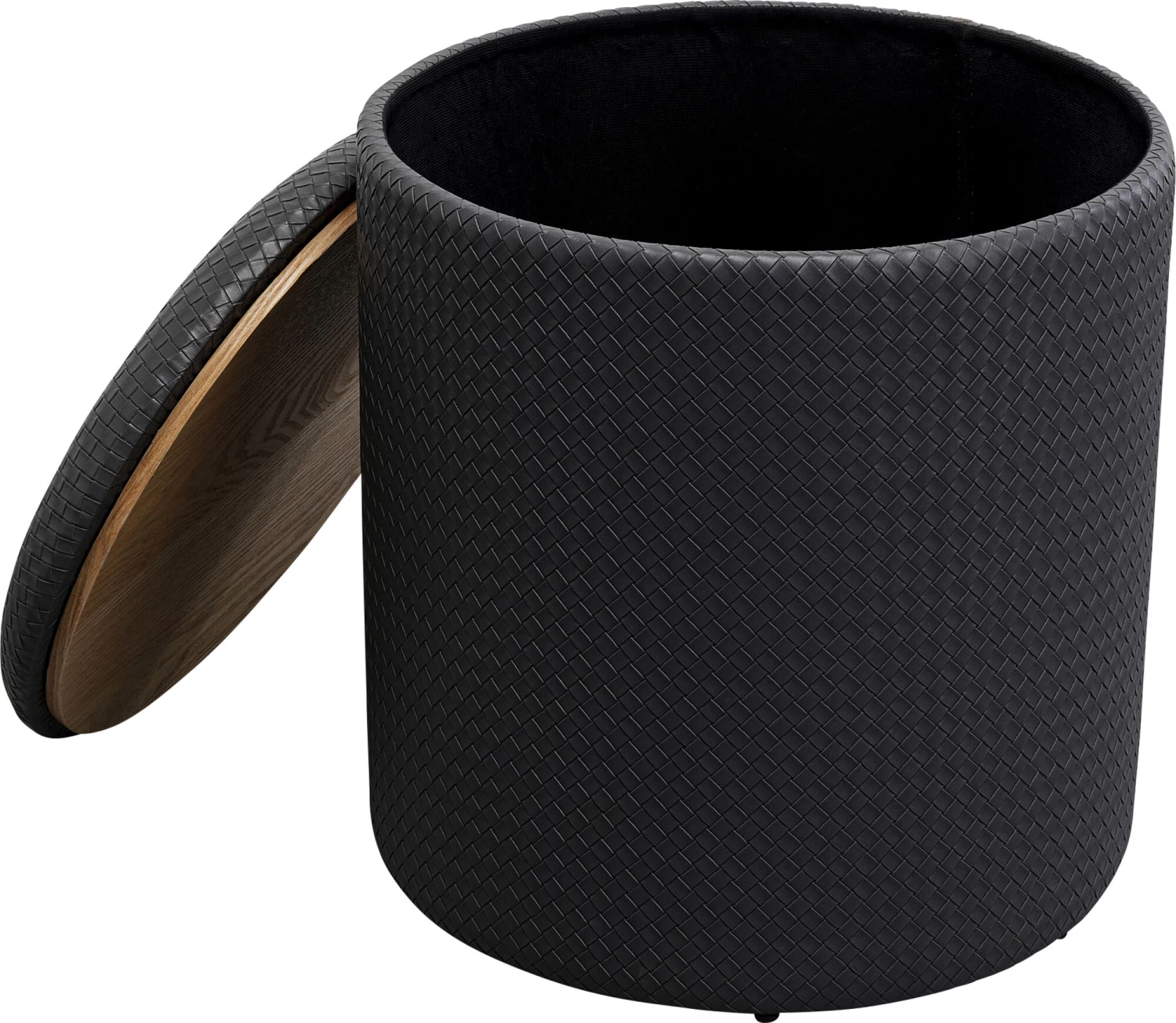 Hocker Venezia Storage Schwarz Ø40cm 3 Hocker Venezia Storage Schwarz Ø40cm