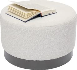 Hocker Cherry Boucle Creme Smoke Ø55cm