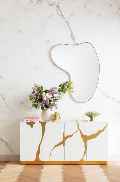 Wandspiegel Shape Brass 110x120cm
