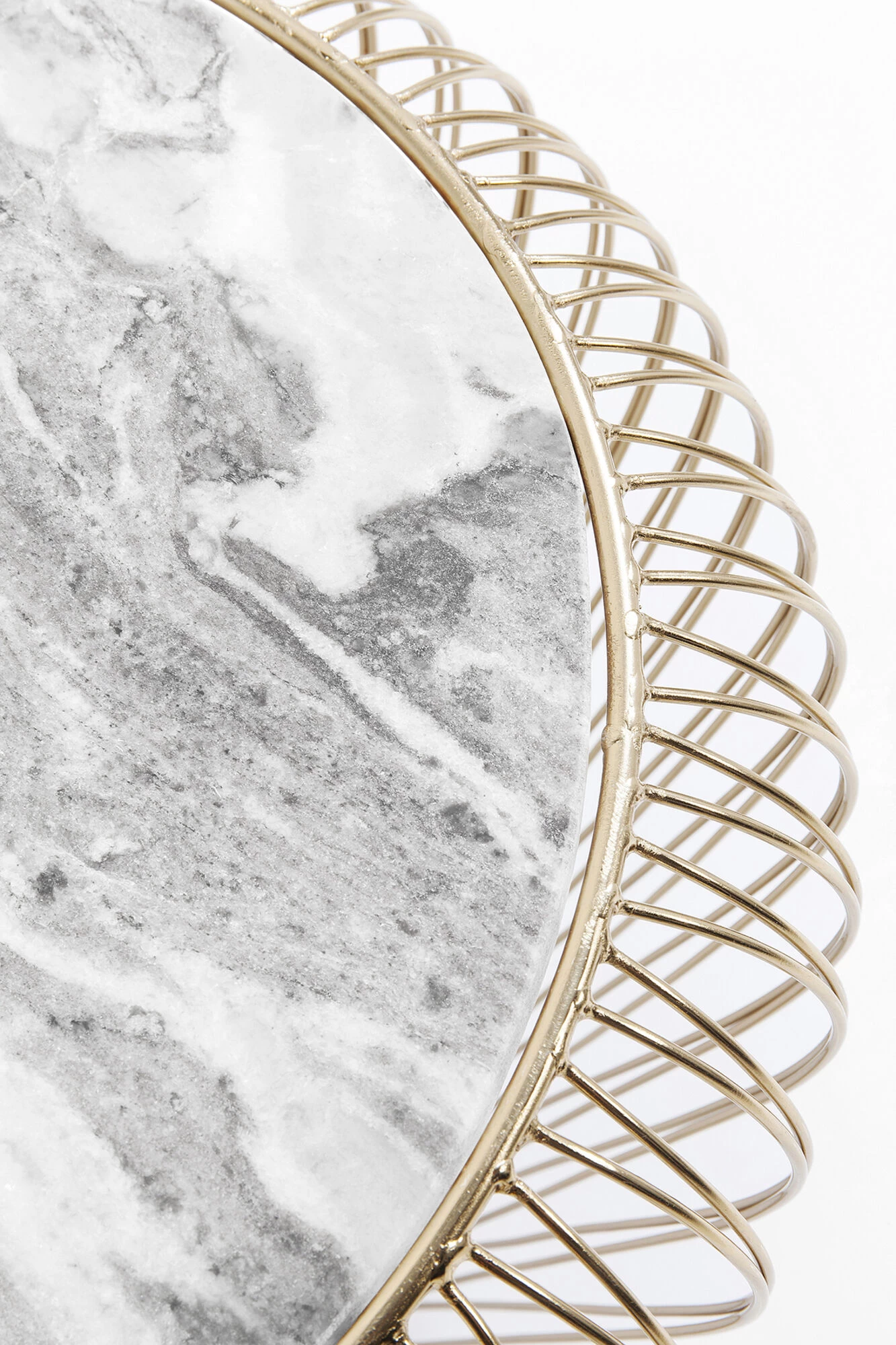 Beistelltisch Beam Grau Marmor Brass Ø43cm 6 Beistelltisch Beam Grau Marmor Brass Ø43cm – Bild 4