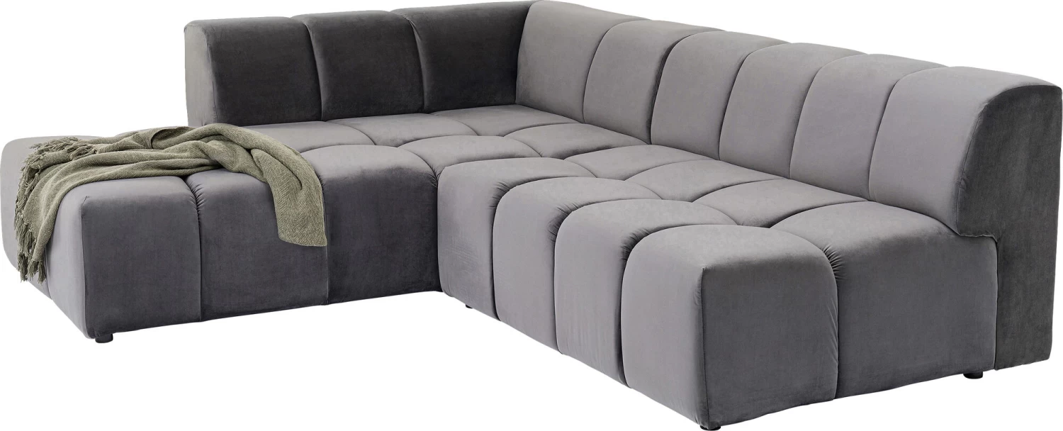 Ecksofa Belami Velvet Grau Links 7 Ecksofa Belami Velvet Grau Links – Bild 5