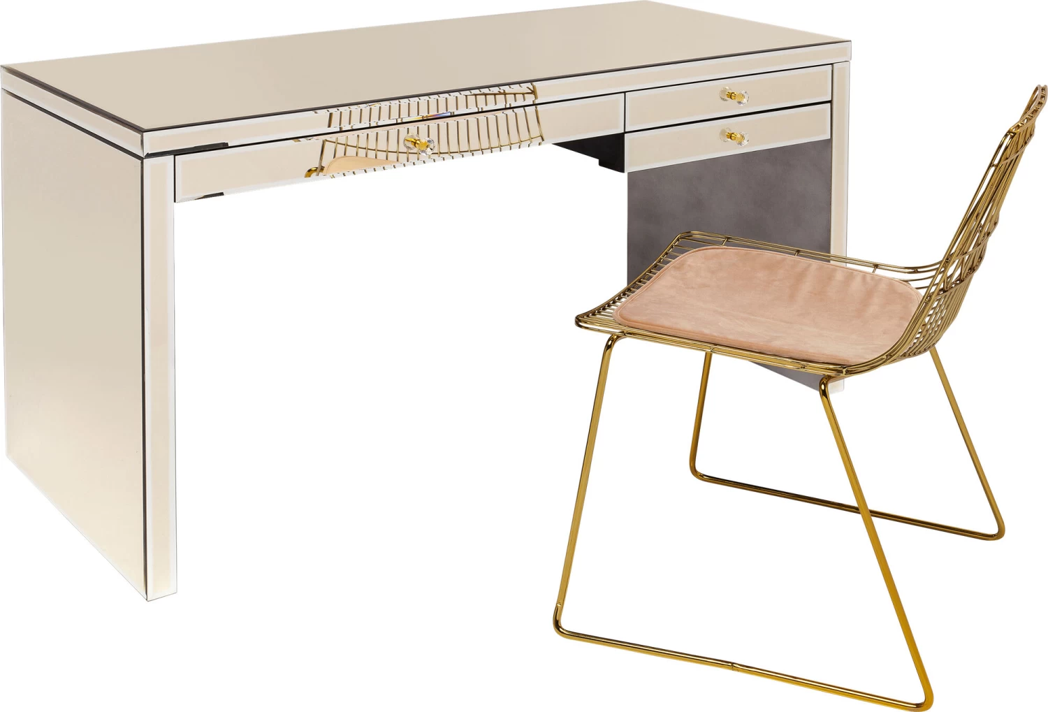 Schreibtisch Luxury Pearl 140x60cm 9 Schreibtisch Luxury Pearl 140x60cm – Bild 7