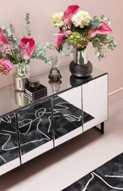 Sideboard Soran Schwarz 160x45cm -Bestes Möbelkollektions Geschäft 5d6584c61c33af5144b6e9de67a8ba653df98e33