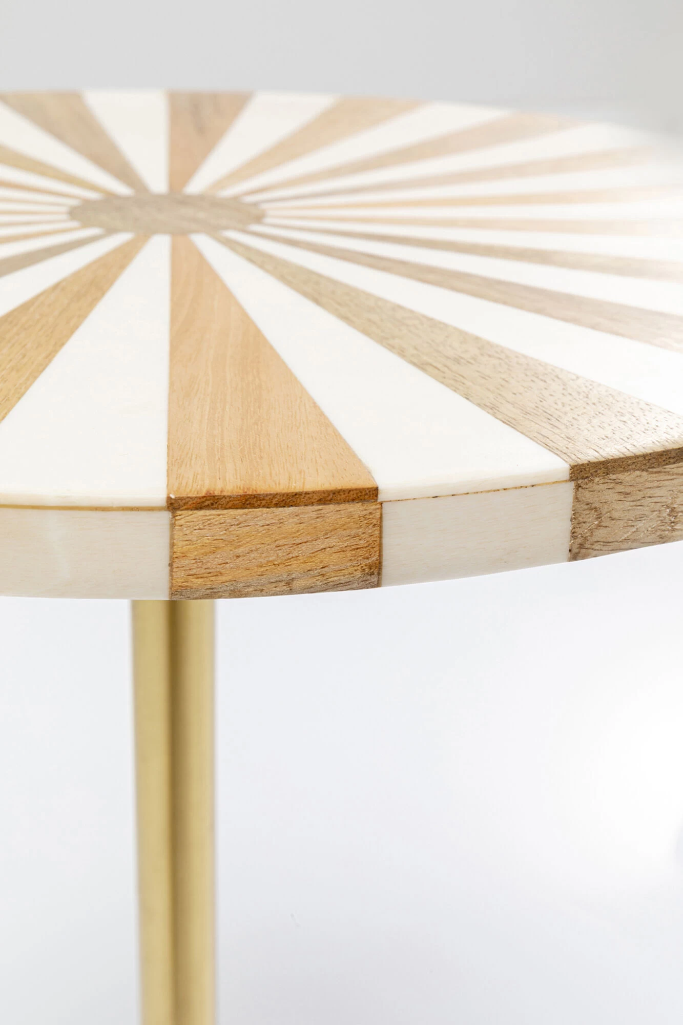 Beistelltisch Domero Cirque Gold Weiß Ø40cm 7 Beistelltisch Domero Cirque Gold Weiß Ø40cm – Bild 5