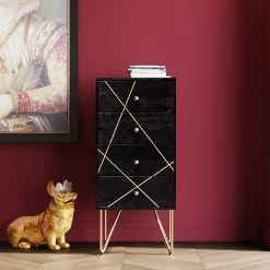 Kommode Gold Vein 4 Schübe 40x88cm