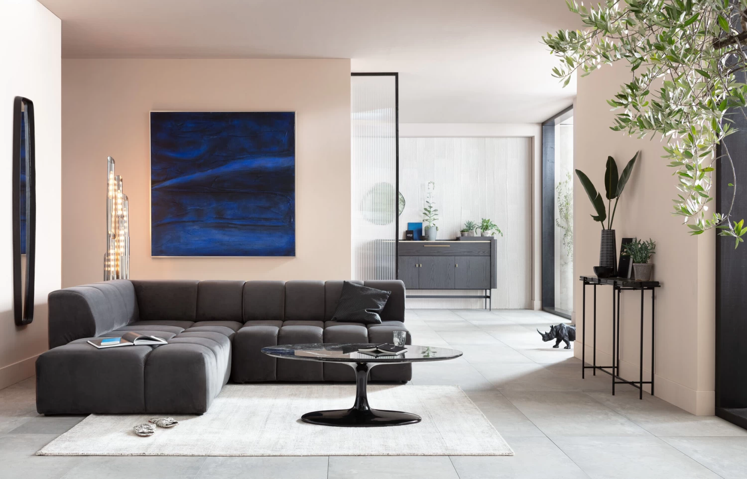 Ecksofa Belami Velvet Grau Links 4 Ecksofa Belami Velvet Grau Links – Bild 2