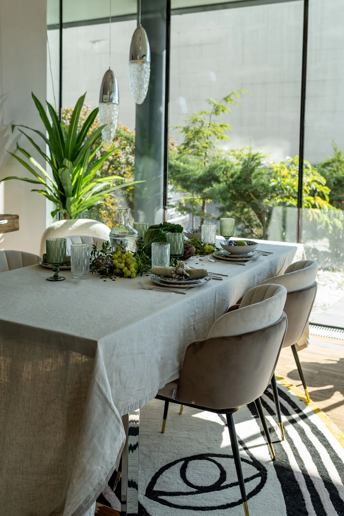 Stuhl Hojas Beige 6 Stuhl Hojas Beige – Bild 4