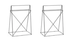 Tischbock Polar (Paar) Schwarz 31x49cm