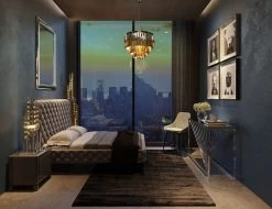 Bett Desire Hoch Silbergrau 180x200 Cm