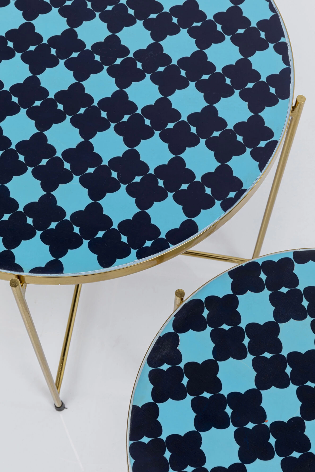 Beistelltisch Priya Blau (2/Set) 6 Beistelltisch Priya Blau (2/Set) – Bild 4