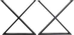 Gestell Tavola Cross Schwarz (2/Set) -Bestes Möbelkollektions Geschäft 688a31dcf6251236f219bb9400d9a8194b45007f