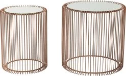 Beistelltisch Wire Copper Ø44cm (2/Set) -Bestes Möbelkollektions Geschäft 6a256db639d9b8c98a9265e363c9ccbb6f3ecd45
