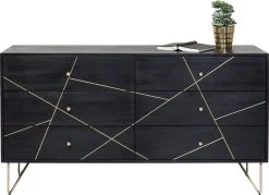Sideboard Gold Vein 6 Schübe 145x82cm -Bestes Möbelkollektions Geschäft 6ee1e416ba5828f30fecaf0b2a408a1d466882e1
