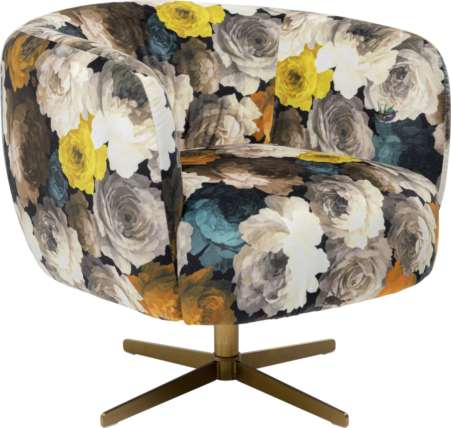 Drehsessel Peony Flower Gelb 8 Drehsessel Peony Flower Gelb – Bild 6
