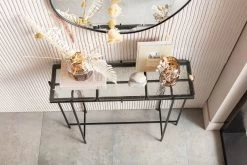 Konsole Ice Schwarz 98x80cm -Bestes Möbelkollektions Geschäft 6fa62eeef7431471a1745e012b7991f0e7d2de74