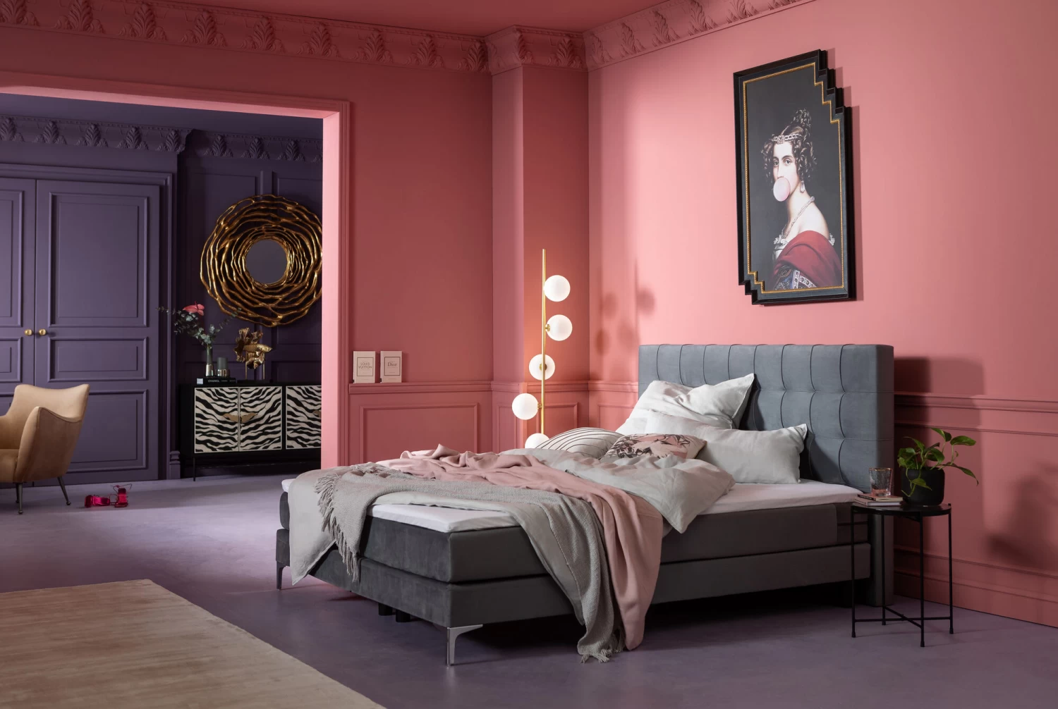 Boxspringbett Benito Star Grau 160x200cm 3 Boxspringbett Benito Star Grau 160x200cm