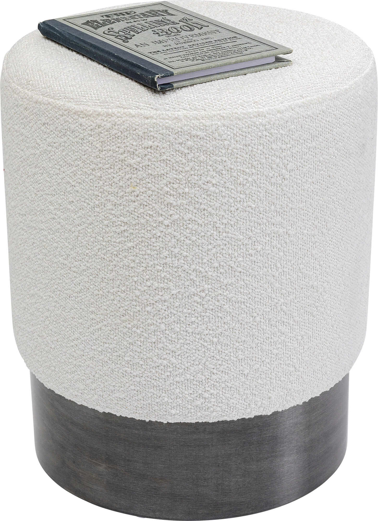 Hocker Cherry Boucle Creme Smoke Ø35cm 3 Hocker Cherry Boucle Creme Smoke Ø35cm