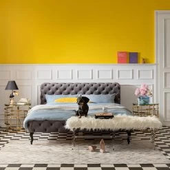 Bett Desire Velvet Silbergrau 160x200 Cm -Bestes Möbelkollektions Geschäft 7a54e998c41bb4a2eef1cb1280365dce7c469b84