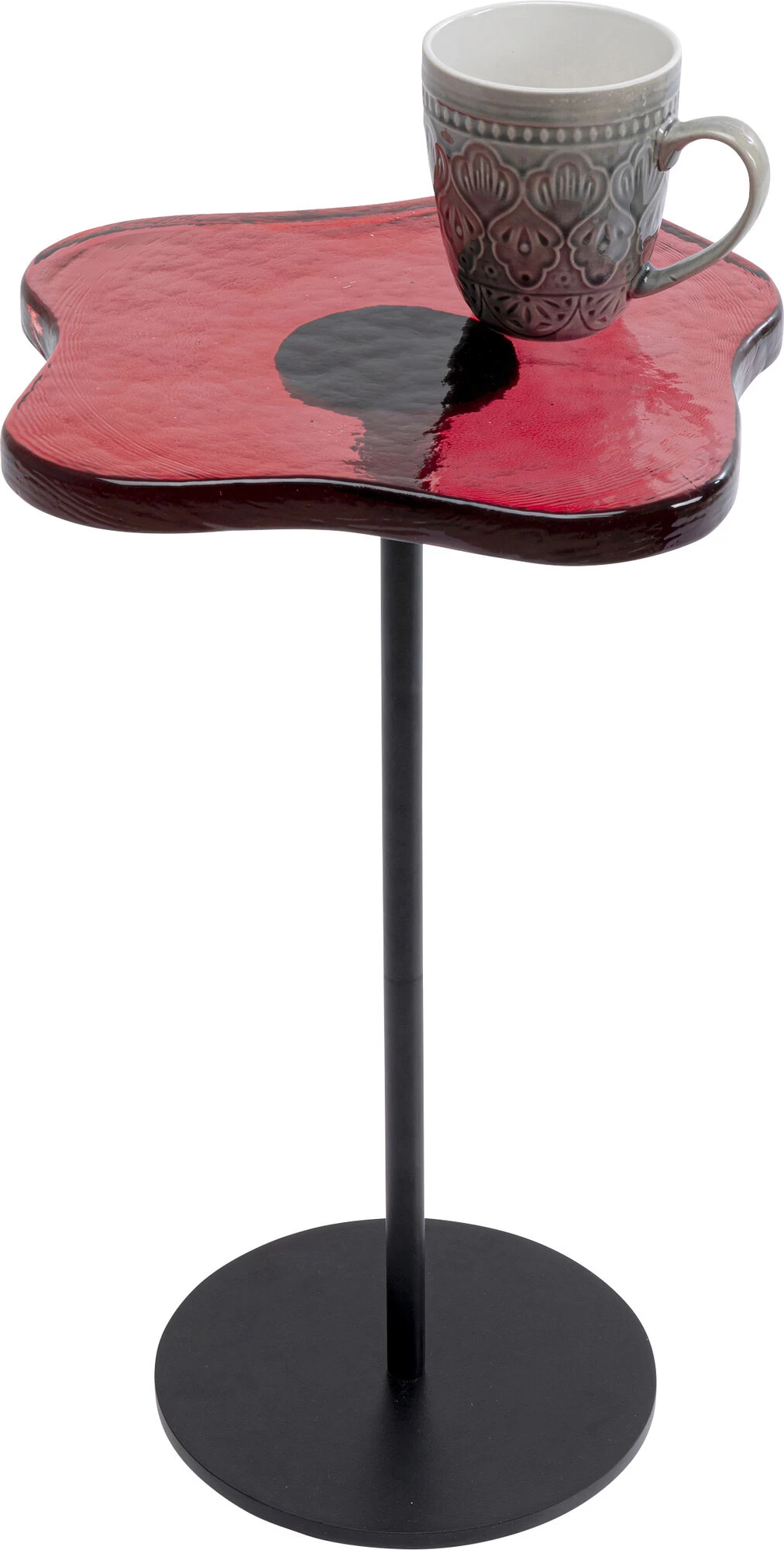 Beistelltisch Lava Rot Ø30cm 4 Beistelltisch Lava Rot Ø30cm – Bild 2