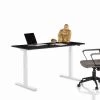 Schreibtisch Office Smart Weiß Schwarz 140x70