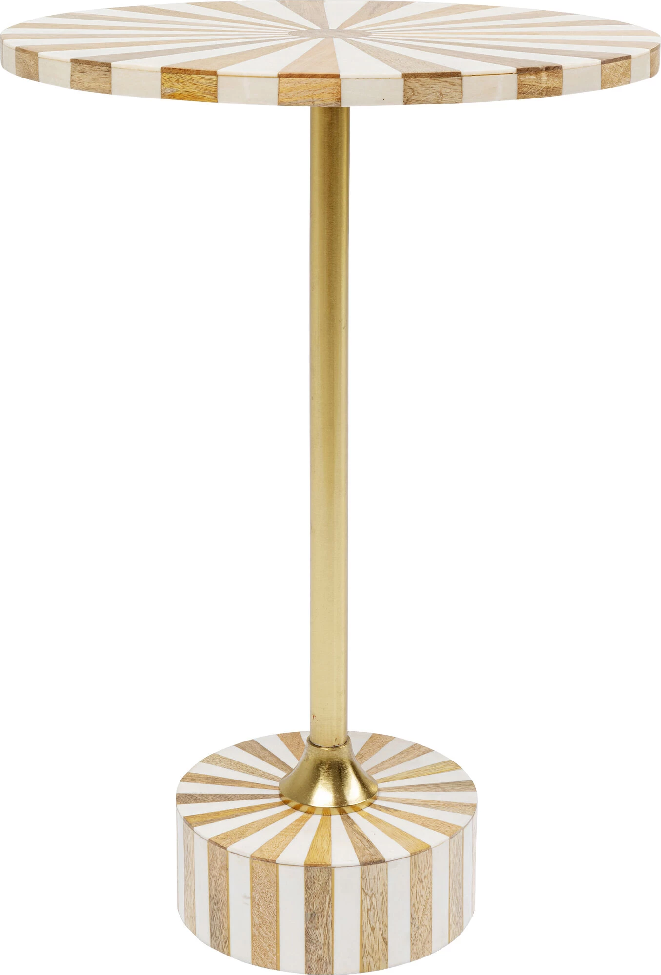 Beistelltisch Domero Cirque Gold Weiß Ø40cm 12 Beistelltisch Domero Cirque Gold Weiß Ø40cm – Bild 10