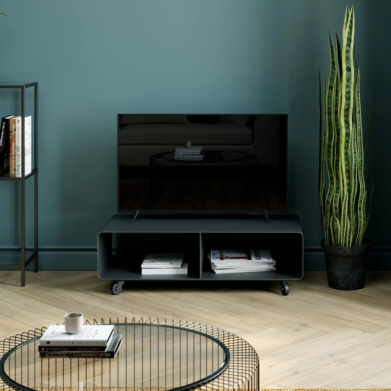 Lowboard Lounge M Mobil Grau 90x30cm 3 Lowboard Lounge M Mobil Grau 90x30cm