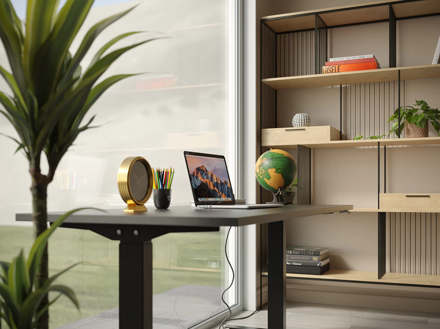 Schreibtisch Office Smart Schwarz Schwarz 140x70 6 Schreibtisch Office Smart Schwarz Schwarz 140x70 – Bild 4