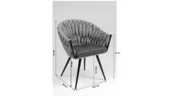 Armlehnstuhl Knot Blau -Bestes Möbelkollektions Geschäft 87bc97dc225f0ed04d6d68edab332f080908700e