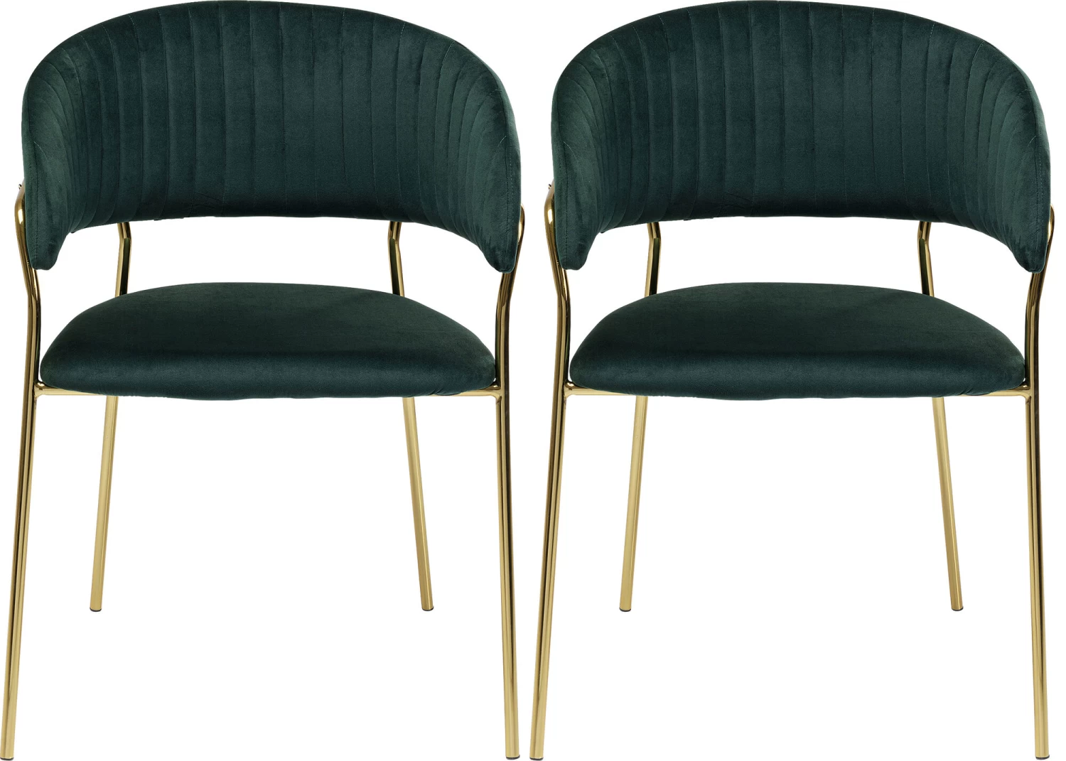 Armlehnstuhl Belle Velvet Grün (2/Set) 16 Armlehnstuhl Belle Velvet Grün (2/Set) – Bild 14