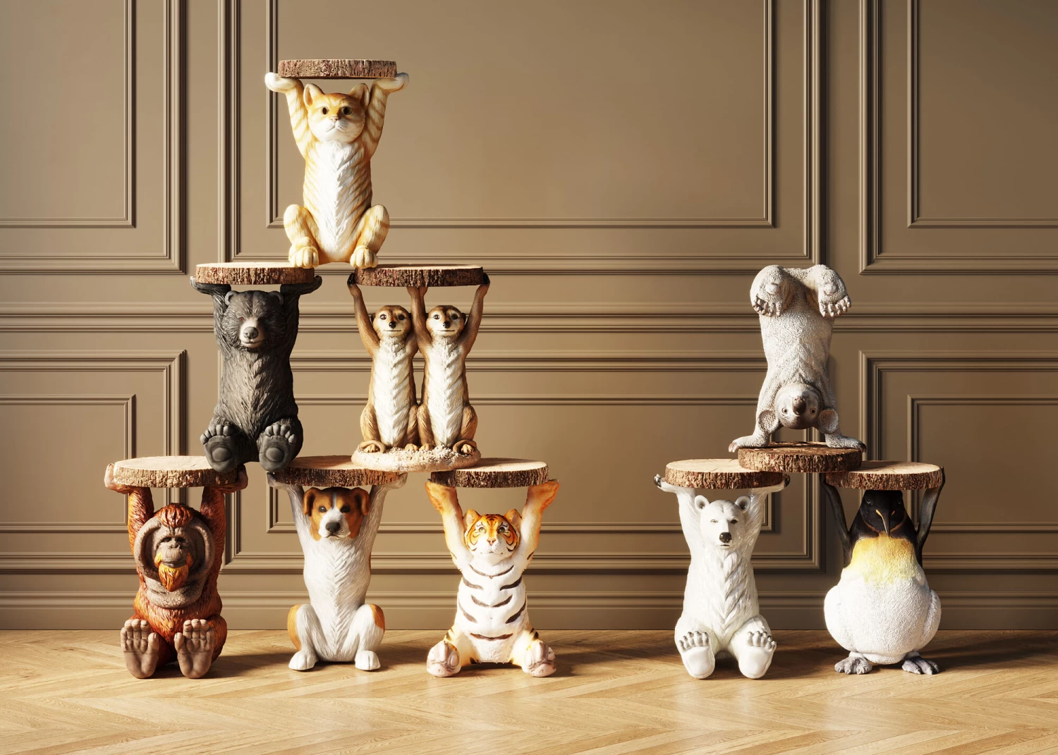 Beistelltisch Animal Ms Cat Ø33cm 4 Beistelltisch Animal Ms Cat Ø33cm – Bild 2