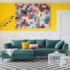 Ecksofa Gianni Velvet Dunkelgrün Rechts Schwarz -Bestes Möbelkollektions Geschäft 8c93fdcc52a67581a78d9ecee45a2bbcb1f23464