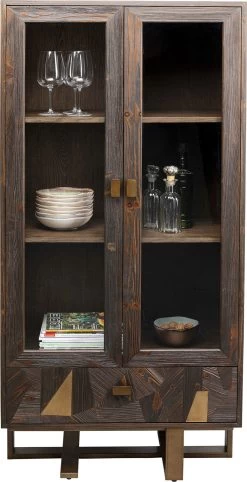 Vitrine Salerno 80x170cm -Bestes Möbelkollektions Geschäft 8d8c74f53150b0847d73d18dc46c3a4b9c493314