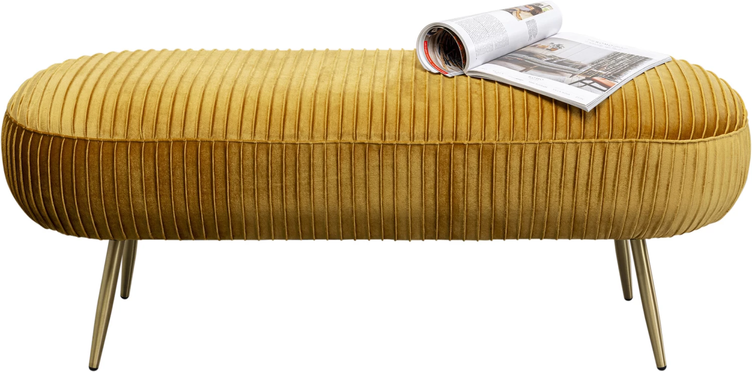 Bank Suri Gelb 120cm 4 Bank Suri Gelb 120cm – Bild 2