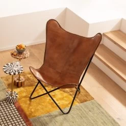 Beistelltisch Domero Geo Braun Ø25cm