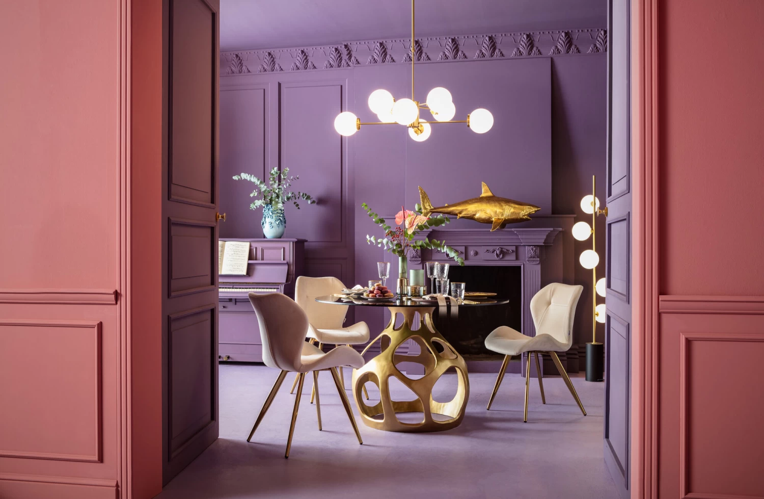 Tisch Volcano Gold Ø120cm 4 Tisch Volcano Gold Ø120cm – Bild 2