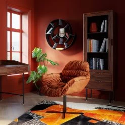 Wandregal Snail Silver Grau