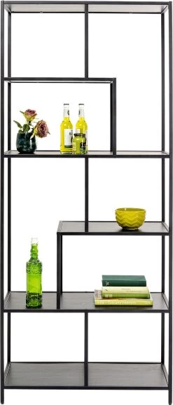 Regal Loftie Schwarz 77x185cm -Bestes Möbelkollektions Geschäft 9435caa19c6375ac6a8d7d135e23e03558f6a571