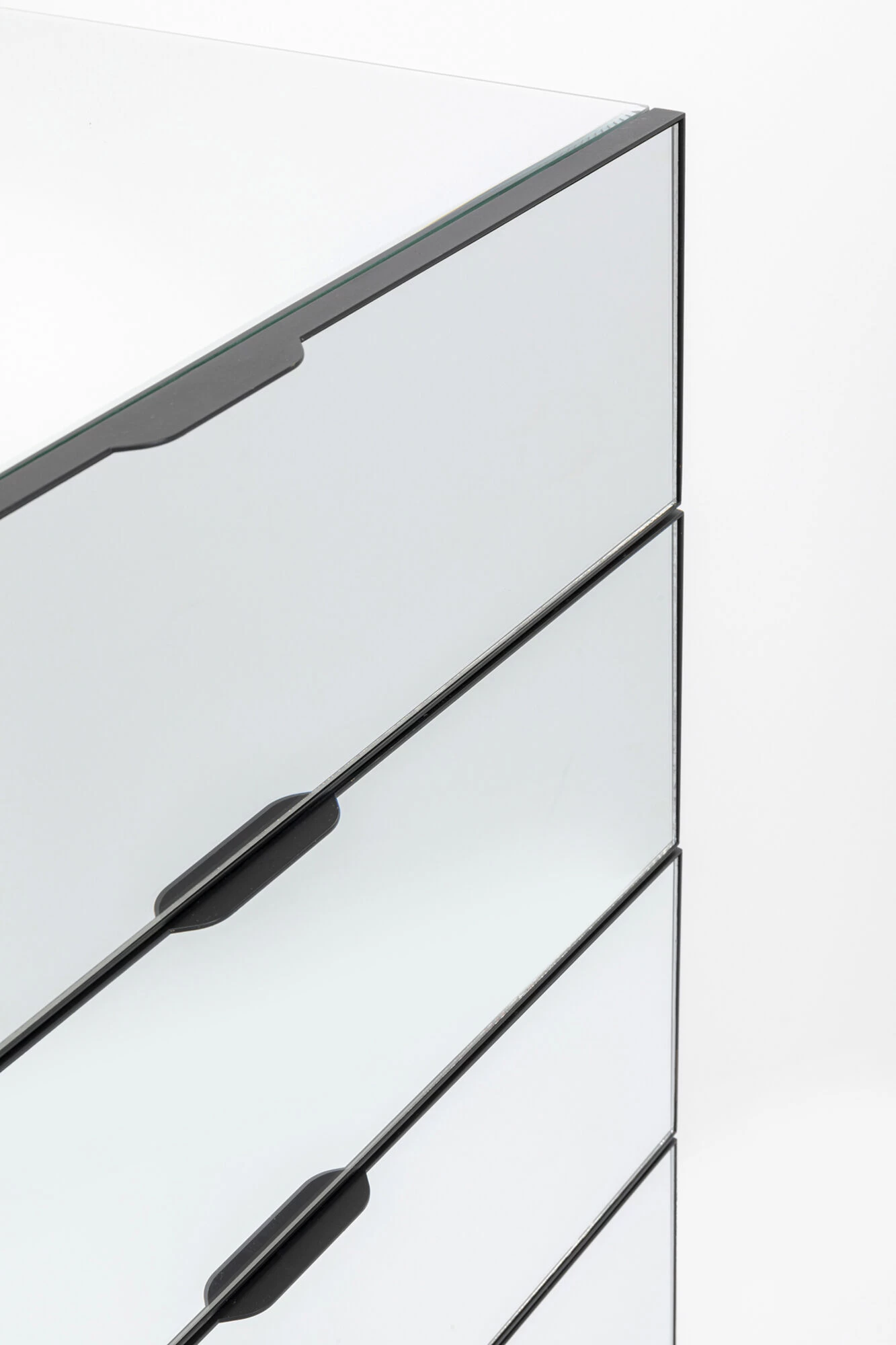 Kommode Soran 5 Schübe Schwarz 65x114cm 8 Kommode Soran 5 Schübe Schwarz 65x114cm – Bild 6