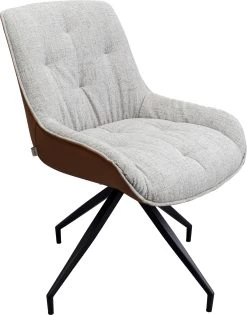 Drehstuhl Lori Grau Braun