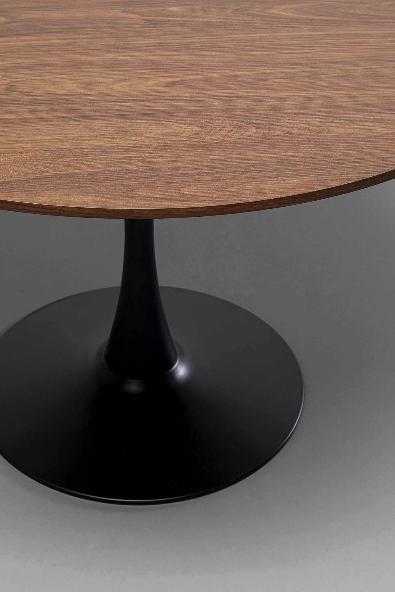 Tisch Schickeria Walnussoptik Schwarz Ø110cm 7 Tisch Schickeria Walnussoptik Schwarz Ø110cm – Bild 5