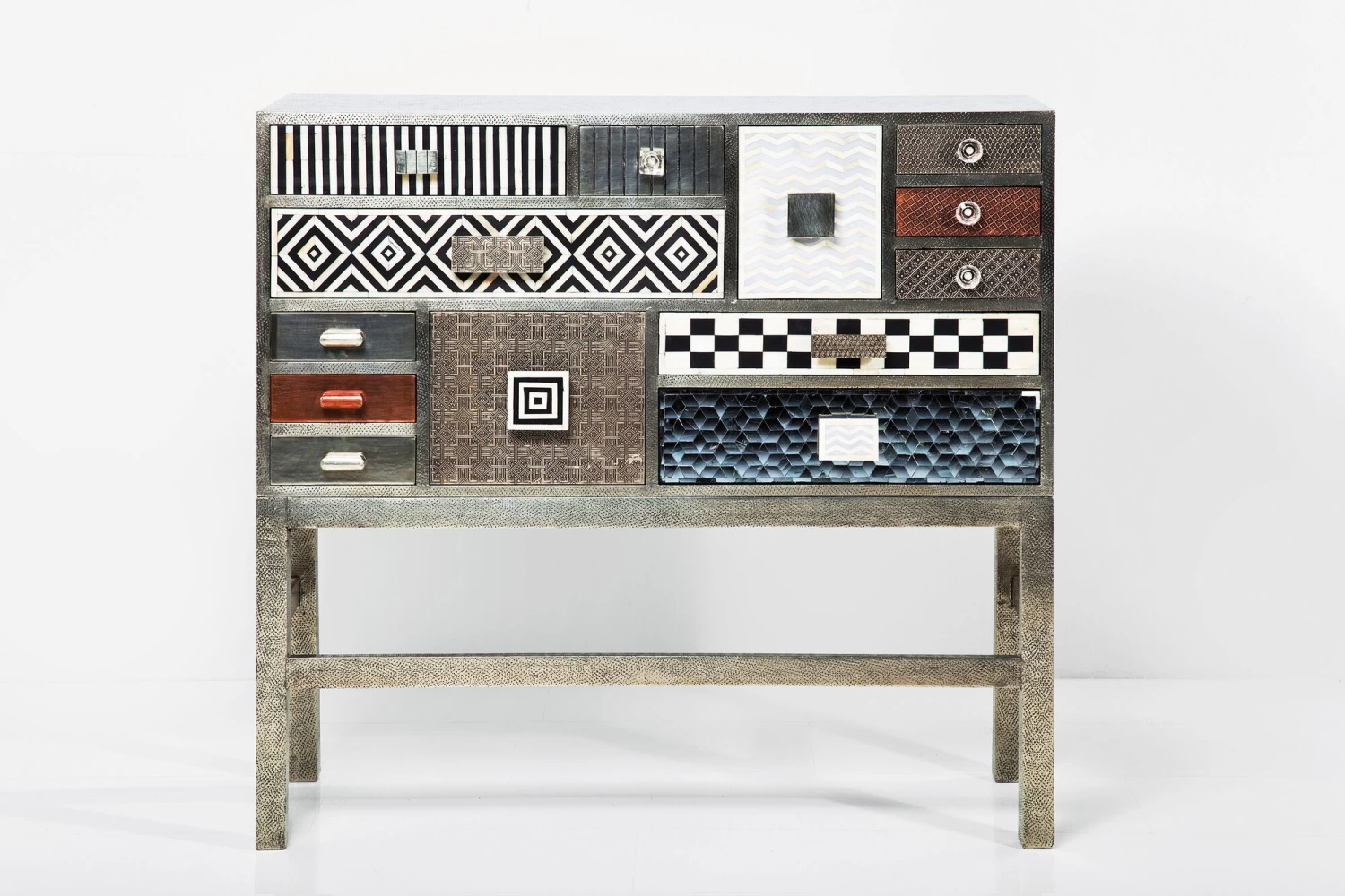 Hochkommode Chalet Silber 13 Schübe 9 Hochkommode Chalet Silber 13 Schübe – Bild 8